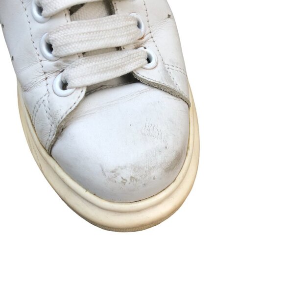 Alexander Mcqueen White & Black Oversized Sneakers Size 8 - Picture 6 of 13